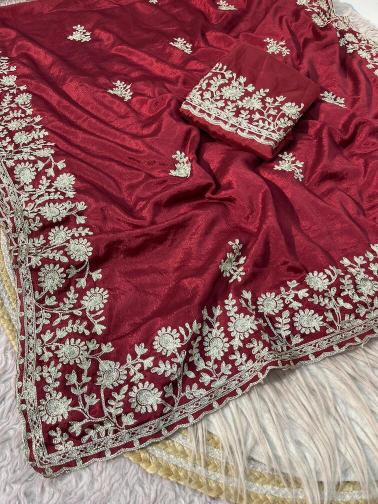 Vinayak soft chinon saree in surat market